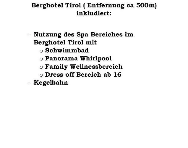 Bergquell Tirol Apartmán